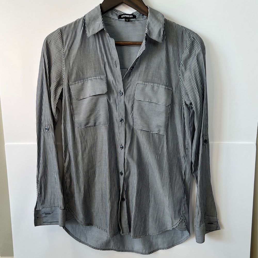 EXPRESS Women Long Sleeve Shirt | XS
